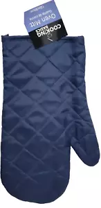 Stoff bedruckt Wendbarer Küchenofenhandschuh (12") MASSIV DUNKELMARINEBLAU FARBE, CB - Bild 1 von 5