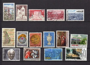 Luxembourg un lot de 15 timbres oblitérés /TE5217a - Imagen 1 de 1