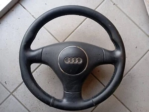 Audi A6, C5 (2001-2004) 4B allroad C5 Black Leather Steering Wheel with Air Bag - Picture 1 of 2