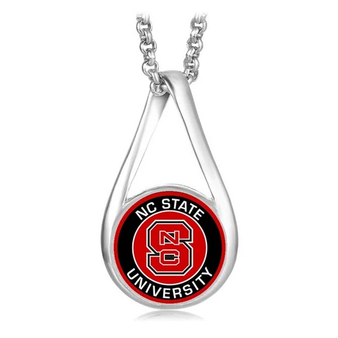 North Carolina NC State Wolfpack Womens Sterling Silver Necklace University D28 Cover