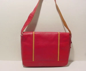 SOFT NAPA LEATHER SHOULDER BAG RED #8874 - Imagen 1 de 1