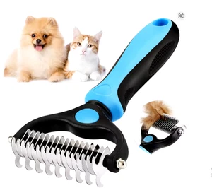 Spazzola professionale per deshedding animali domestici cane peli pelliccia animale taglia nodi cucciolo gatto - Foto 1 di 1