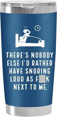 20oz Stainless Steel Tumbler Christmas Valentine's Birthday Gift Unisex Blue - Изображение 1 из 4