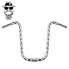 ORIGINAL LOWRIDER Hexagon Square Twist U-Shape Bicycle Handlebar 15” Rise Chrome