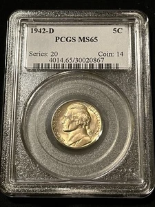 1942 D jefferson nickel GEM - Picture 1 of 2