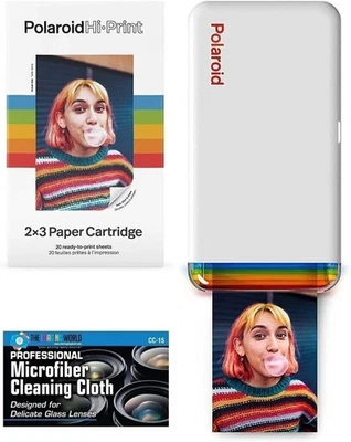 Polaroid Hi-Print Bluetooth Connected 2x3 Pocket Phone Photo Printer with Paper - Image 1 of 4