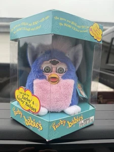 Little Baby Blue FURBY Babies 70-940 Tiger Electronics 1999 New - Picture 1 of 7