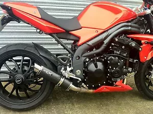Lata de escape de carreras Triumph Speed Triple 1050 2005 a 2010 GP3, bajo nivel - Imagen 1 de 1