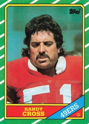 1986 Topps Football Randy Cross San Francisco 49ers #162 - Image 1 of 2