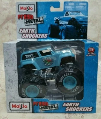2013 Maisto 新鲜金属地球冲击器怪物威胁怪物卡车玩具新品 — 第 1/4 张图片