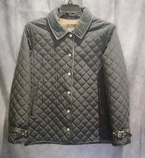 Authenticated Coach Black Quilted Jacket Size Large