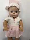 12” Vintage American Character Tiny Tears Baby Doll Rubber Body Extra Outfit #o