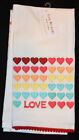 Isaac Mizrahi Kitchen Towels Valentine's Rainbow Pride Set of 2 NEW #2
