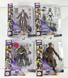 Marvel Select Guardians Of The Galaxy FULL SET Groot Disney Store Exclusive NEW - Picture 1 of 14