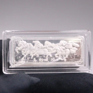 Barra de plata pura 999 Invest Horse exitosa colección de lingotes de plata - Imagen 1 de 4