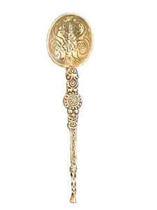 Antique 1901 Sterling Silver Spoon by Levi & Salaman-2 1/4"-596A3 - Picture 1 of 5