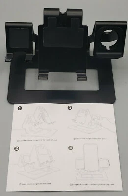 3 in 1 Aluminum Charging Station / Stand, Watches iPhone iPad Air Pods, Open Box - Image 1 of 4