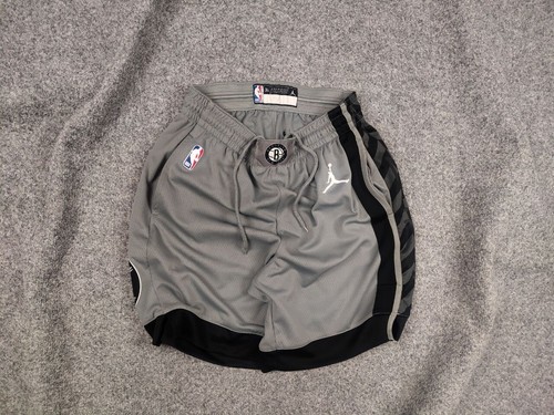 Pantaloncini grigi vintage nike Air Jordan x NBA Brooklyn logo New York