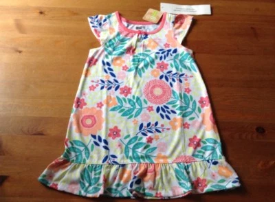 Vestido de verão Crazy 8 flores brilhantes branco sem mangas tamanho 2 - 3 XXS novo com etiquetas - Imagem 1 de 4