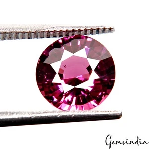 1.70 Ct Natural Loose Rhodolite Garnet Purple Round Shape Step Cut Sri Lanka Gem - Picture 1 of 8