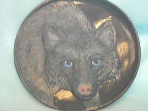 Wolf Wall Plaque Letitia Jones 7.5" Made in Alaska - Picture 1 of 4