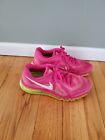 Nike Air Max Womens Running Shoes Size 9 Vivid Pink Yellow Laces 621078-687