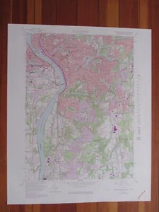 Mapa Topográfico Springfield South Massachusetts 1979 Original Vintage USGS - Imagen 1 de 1