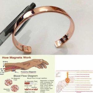 Original Copper Magnetic Bracelet Arthritis pain relief copper bracelet unisex. - Picture 1 of 6