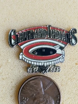 MLB Cleveland Indians 1932-1993 Lapel Jacket Pin 4 of 4 by Sunoco - Image 1 of 3