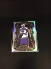 Alexander Mattison 2019 Select Jersey Patch Prizm 42/99 Football Card Vikings