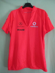 Maillot Vintage Vodafone McLaren Mercedes Orange F1 Shirt Jersey Femme - L - Picture 1 of 5