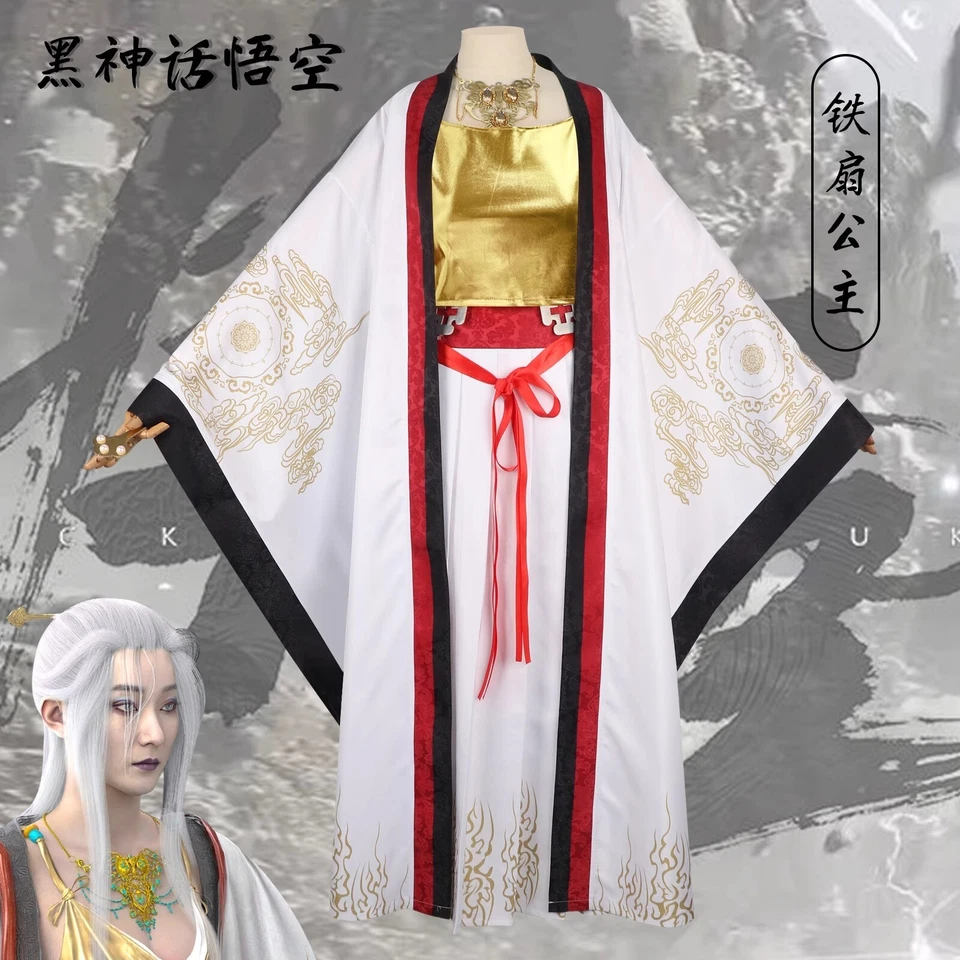 Black Myth: Wukong Princesa Hierro Fan Disfraz Juegos con disfraces Trajes Conjunto Conjunto Completo Conjuntos Foto 1 de 4