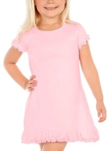 Kavio little girl's pink short sleeved ruffle dress new NWOT 12 mos. 5/6 6X - Picture 1 of 1