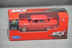 Welly NEX Polski Fiat 125p rot klein Druckguss Modell Maßstab 1:60 7,4 cm Neu im Karton - Bild 1 von 11