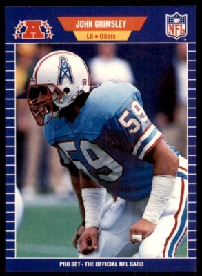 1989 Pro Set John Grimsley Football Cards #144 - Image 1 of 2