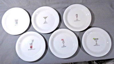 Platos de cóctel aperitivo Williams Sonoma 6,25", serie de vinos en relieve, juego de 6 Foto 1 de 4