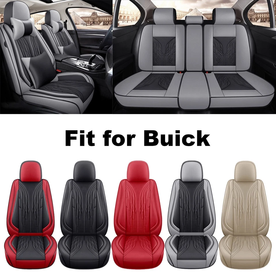 For Buick Encore LaCrosse Seat Covers 5 Seats Full Set Front Rear Nappa Leather - Изображение 1 из 4