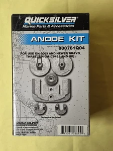 Quicksilver 888761Q04 ~ Mercruiser Bravo Three ~ Aluminum Anode Kit - Picture 1 of 1