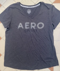 Aeropostale T-shirt womens Dark Gray size L - Bild 1 von 2