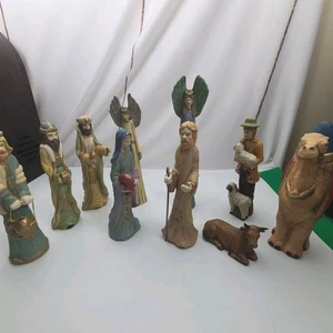 10 Piece Christmas Nativity Scene  Figurines - Picture 1 of 9