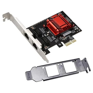 Dual-Port PCIe Gigabit Netzwerk Karte 1000M PCI Express Ethernet Adapter mi2713 - Afbeelding 1 van 7