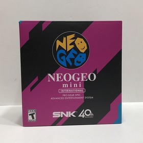 NEOGEO MINI INTERNATIONAL EDITION SNK 40TH ANNIVERSARY ENTERTAINMENT SYSTEM NIB