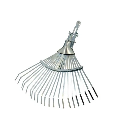 Laubbesen mit Schlaufe (Metall, verzinkt) verstellbar | Laubrechen, Fächerbesen - Bild 1 von 3