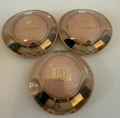 3 X Sombra de ojos MILANI Runway 16 melocotones y crema sellada Foto 1 de 2