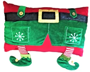 ALMOHADA Decorativa Navidad Papá Noel 17" L x 9.5" H Impecable Envío Gratis - Imagen 1 de 4