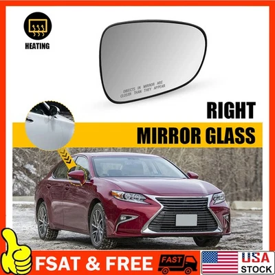 Espejo retrovisor térmico vidrio pasajero para Lexus LS460 CT200h ES350 LS600h ES300h GS350 Foto 1 de 4