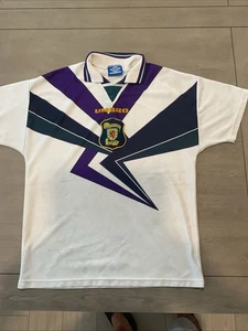 UMBRO SCOTLAND NATIONAL TEAM 1994/1996 AWAY FOOTBALL SOCCER JERSEY SIZE L LARGE - Picture 1 of 12