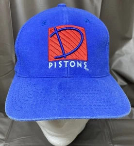 Vintage Detroit Pistons 90s Sports Specialties Hat Cap Hook Loop NBA - Picture 1 of 13