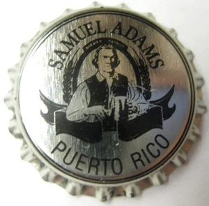 SAMUEL ADAMS PUERTO RICO Beer CROWN unused Bottle Cap Boston, MASSACHUSETTS, Man - Picture 1 of 1