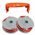 2x Double Autofeed Spool & Line + 1x Spool Cap Cover For Flymo Strimmer Trimmers
